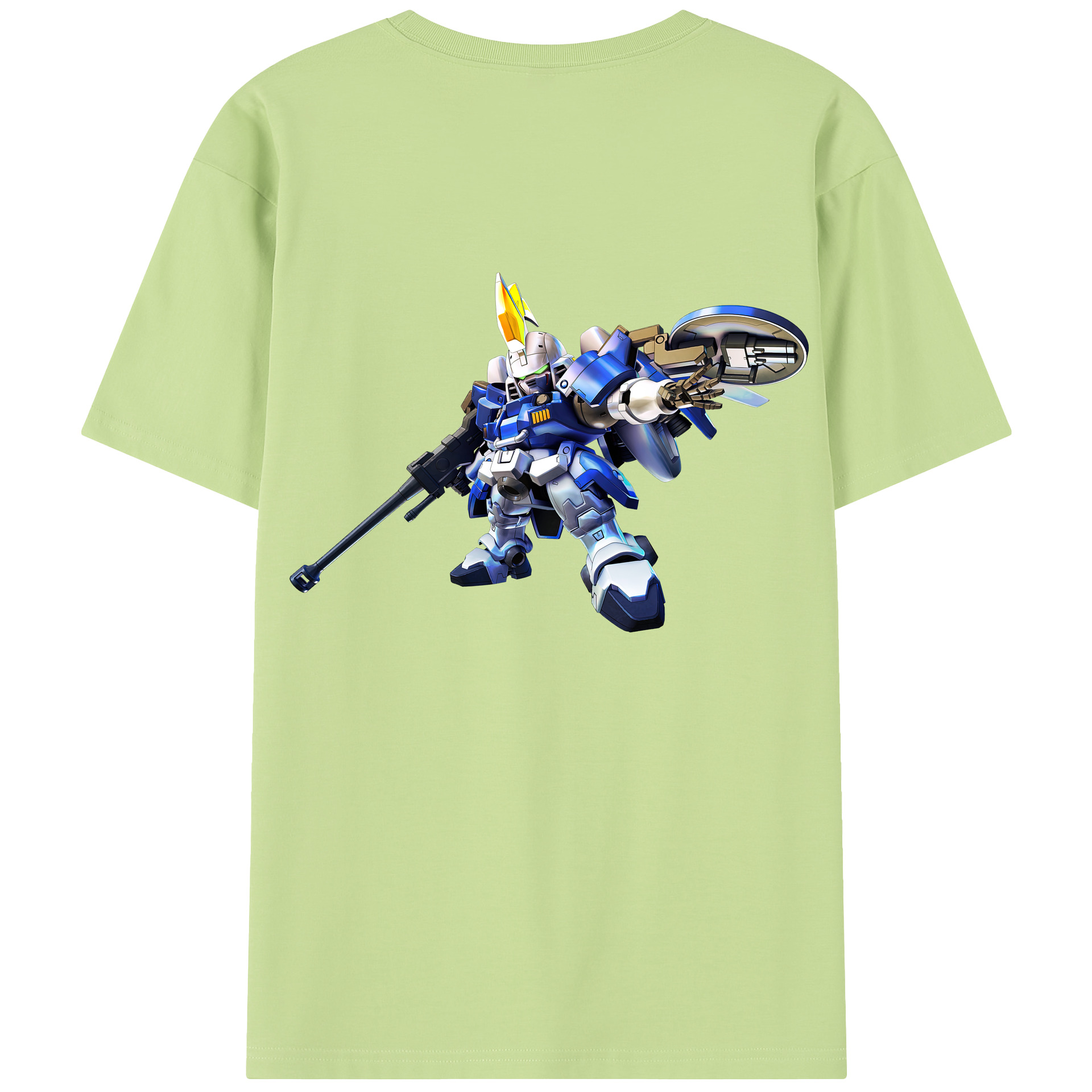 （画像用） 機動戦士ガンダム Mobile Suit Gundam 綿100％半袖Tシャツ（背面プリント）